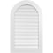 Ekena Millwork Round Top Surface Mount PVC Gable Vent: Functional, w/ 3-1/2"W x 1"P Standard Frame, 26"W x 42"H GVPRT26X4201SF - alternate 1